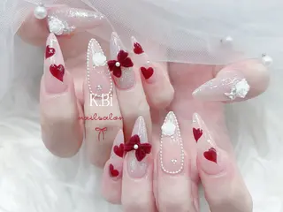 ネイル K.bi_nail ネイル長さ出し専門店のネイルデザイン