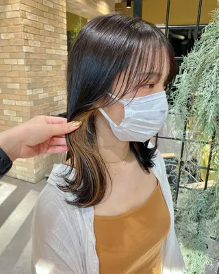 カラー ワンカールで盛れる レイヤー🎀Macoのヘアスタイル