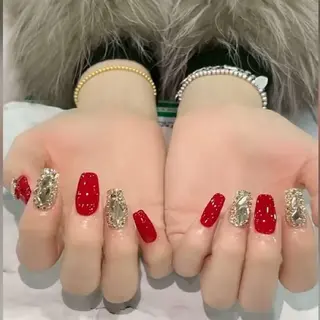 ネイル フィルイン・深爪矯正 長さ出し🎀のネイルデザイン