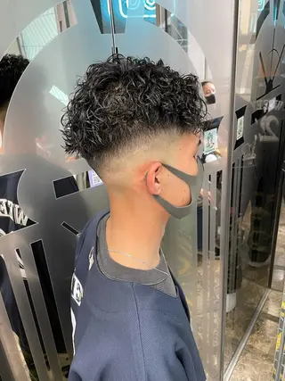パーマ メンズ 渋谷/フェード/ 國分 翔のヘアスタイル