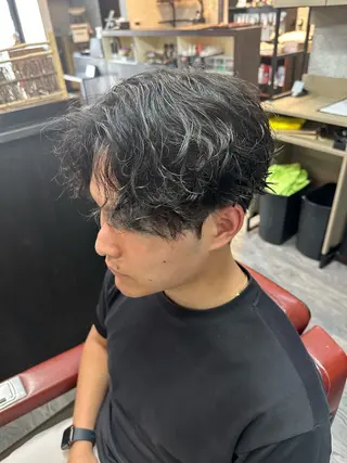 ショート パーマ 田島 颯人のヘアスタイル