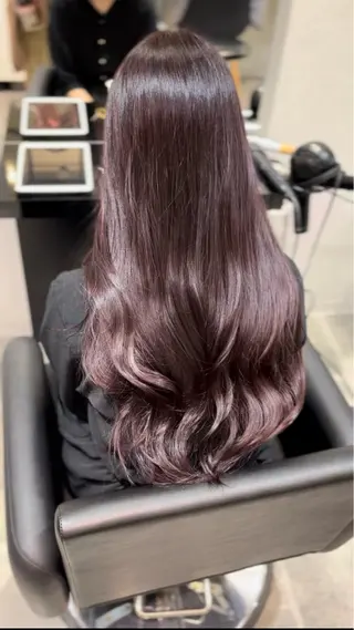セミロング カラー ナチュラル韓国ヘア 🇰🇷塚田凌太のヘアスタイル