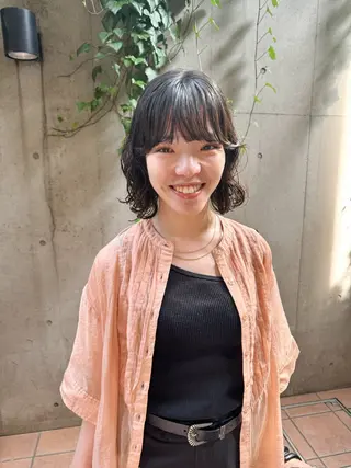 ショート パーマ 大橋 芽衣のヘアスタイル