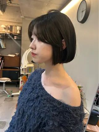 ショート カラー 韓国ボブ/レイヤー ボブ/ EMIRIのヘアスタイル