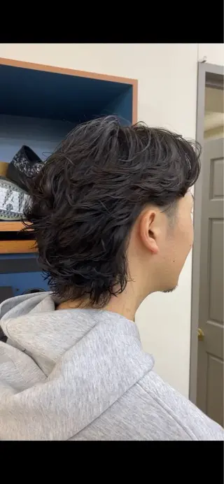 ミディアム パーマ メンズ kureha /フェードカットのヘアスタイル