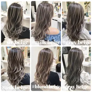 セミロング カラー 山崎俊輔/髪質改善 /バレイヤージュのヘアスタイル