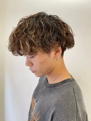ショート パーマ メンズ メンズパーマ特化/ メッシュ/薫/店長のヘアスタイル