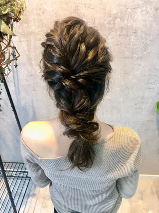 セミロング ヘアアレンジ BREK穂積店 MISAKOのマツエク・マツパデザイン