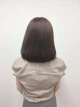 ミディアム カラー 星野 美沙のヘアスタイル