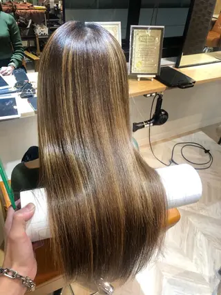 ロング ヘアアレンジ トッチ 艶髪髪質改善のヘアスタイル