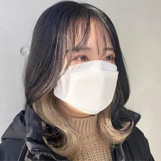 ミディアム カラー 和歌山韓国ヘア🌙 MOEのヘアスタイル