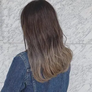 ロング カラー なかの たくみのヘアスタイル