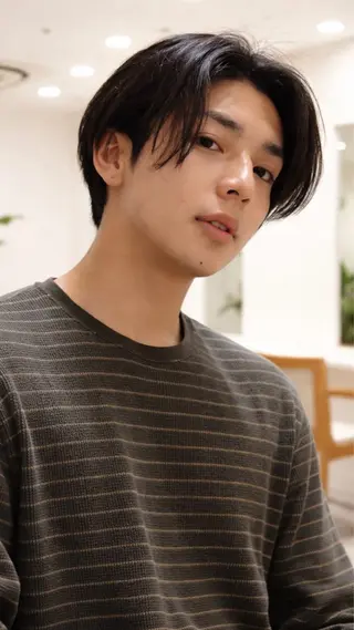 ショート マンスルージュ博多店所属・バレイヤージュ& 高発色カラー/市川のヘアスタイル