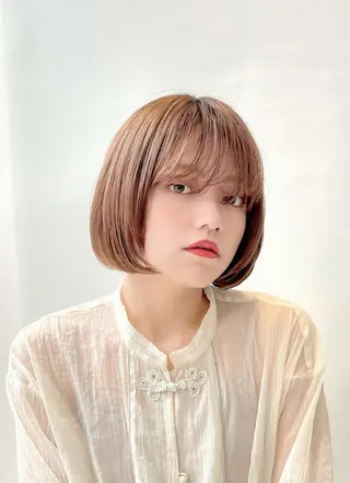 ミディアム カラー 笠原 健人のヘアスタイル