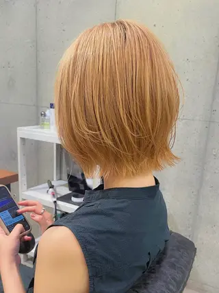 ミディアム 西大島美容師 渡部仁太のヘアスタイル