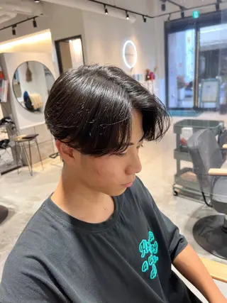 ミディアム パーマ メンズ メンズカットパーマ ✂️ JOYAのヘアスタイル