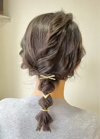 セミロング 君山 希美のヘアスタイル