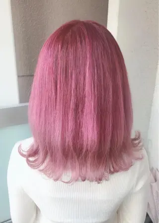 セミロング カラー 岩谷/ブリーチ 🪽透明感カラーのヘアスタイル