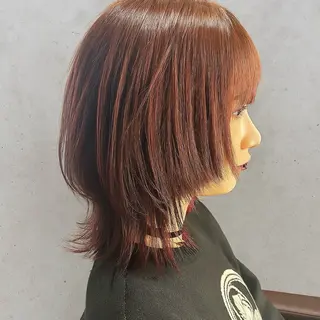 ミディアム カラー 【nui 茨木】 清水優のヘアスタイル