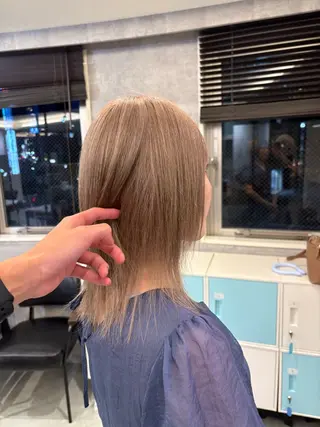 セミロング ケアブリーチ🌟 ♢WATARU♢のヘアスタイル
