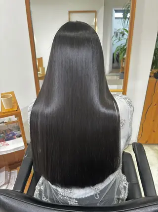 ロング カラー 園田あずさ/髪質改善 /透明感カラーのヘアスタイル