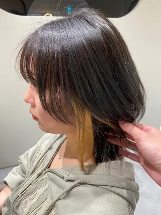 ミディアム カラー 白髪率別白髪ぼかし /なおき/表参道のヘアスタイル