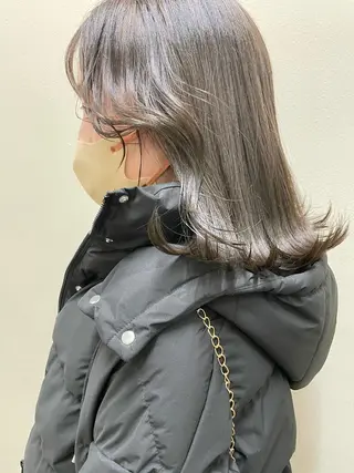 カラー ayaka 縮毛矯正レイヤーのヘアスタイル