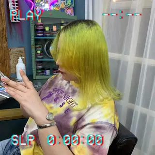 セミロング カラー ❤️‍🔥シールエク ＋カラー京❤️‍🔥のヘアスタイル