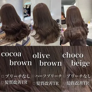 カラー 🤍ブリーチなし ブラウンhimi🤍のヘアスタイル