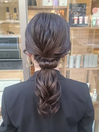 ヘアアレンジ MIYU/透明感 渋谷/ベージュカラーのヘアスタイル