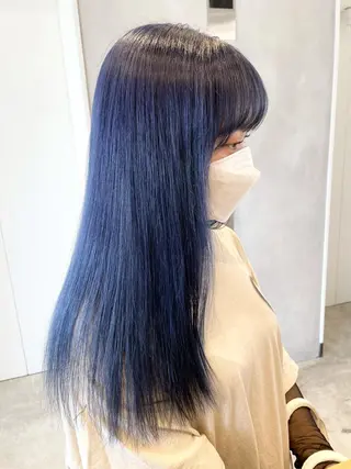 ロング カラー ハイトーン×レイヤー ／遠藤将太のヘアスタイル