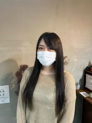 カラー 石江 奈琉のヘアスタイル
