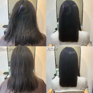 セミロング 横 田のヘアスタイル