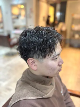 ショート パーマ メンズ 💥桜木町メンズ専門 💥ルキのヘアスタイル