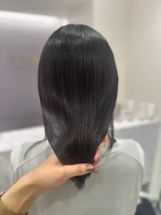 セミロング カラー 韓国レイヤー✨ yasuko銀座のヘアスタイル