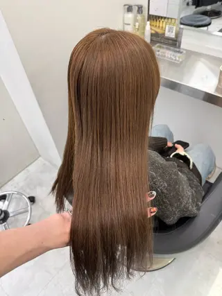 ロング カラー 中韓レイヤー/ ブラウン🤎はやとのヘアスタイル