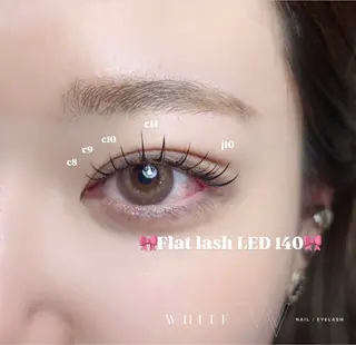 マツエク・マツパ Luna WHITEのマツエク・マツパデザイン