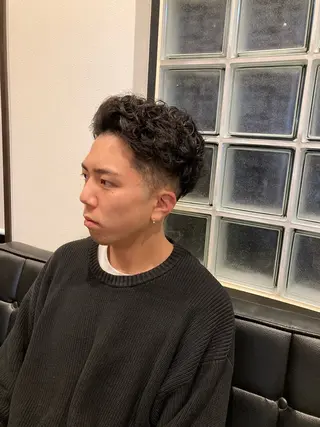 ショート パーマ メンズパーマ メンズカットYUKIのヘアスタイル