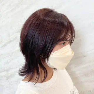 ミディアム カラー 顔周りカット/透明感 カラー🤍大塚蛍のヘアスタイル