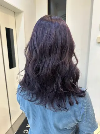 ロング カラー ヘアアレンジ 海外風ニュアンス パーマ/たいきのヘアスタイル