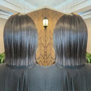 セミロング カラー tocca 💜石田愛結💜のヘアスタイル