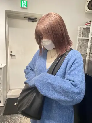 ミディアム カラー パーマ ヘアアレンジ メンズ キッズ ネイル マツエク・マツパ アイブロウ 艶ハイトーン/ヘア アレンジAYAKAのヘアスタイル