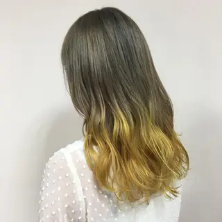 セミロング カラー ヘアアレンジ 【Sweep】おじま のぞみのヘアスタイル