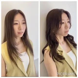 ロング カラー 韓国ヘア🇰🇷 スズキのヘアスタイル