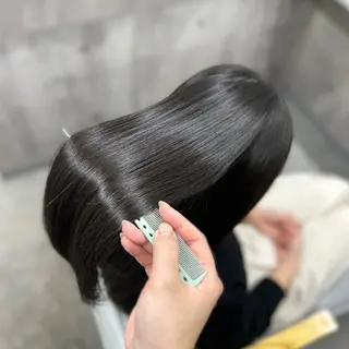 セミロング カラー パーマ 三宮/髪質改善/縮毛 矯正🎀MISAKIのヘアスタイル