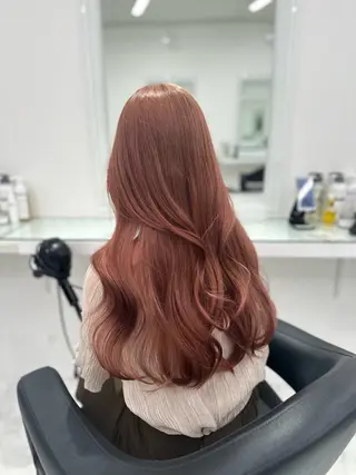 セミロング カラー ❄最強かわいいカラー ❄️MINA❄️のヘアスタイル