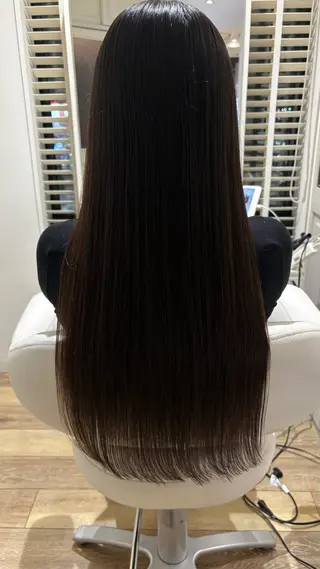 ロング カラー 似合わせ 顔周りYUUGAのヘアスタイル