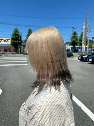 ミディアム カラー 各務原/カラー/ブリ ーチお任せください！のヘアスタイル