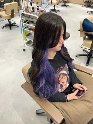 ロング カラー 🫧松尾彩舞樹🫧 アレンジ/艶カラー✨のヘアスタイル