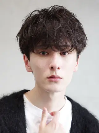 ミディアム パーマ メンズ fifth 天神大名所属・天神大名メンズパーマ メンズショートのヘアスタイル